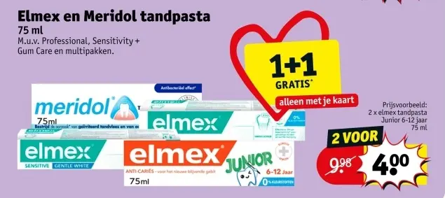 Promotie: Elmex en Meridol tandpasta