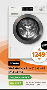 Aanbieding: Miele WEC 395 WPS Excellence PowerWash & SteamCare
