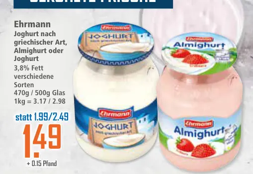 Aanbieding: Joghurt nach griechischer Art, Almighurt oder