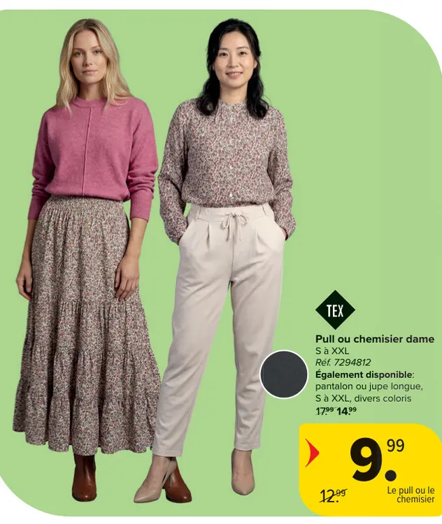 Offre: Pull ou chemisier dame