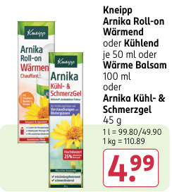 Aanbieding: Kneipp Arnika Roll-on Wärmend oder Kühlend