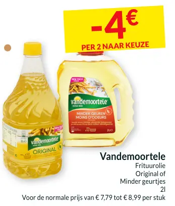 Promotie: Frituurolie Original of Minder geurtjes