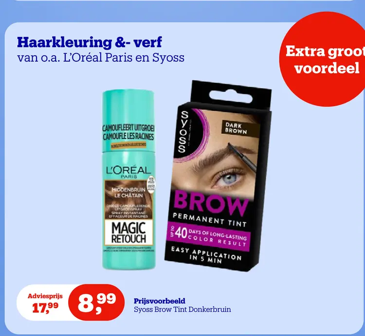 Aanbieding: Haarkleuring & verf