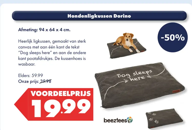 Aanbieding: Hondenligkussen Dorino
