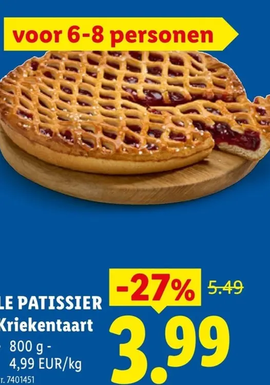 Promotie: Kriekentaart