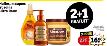 Offre: Huiles, masques et soins Ultra Doux