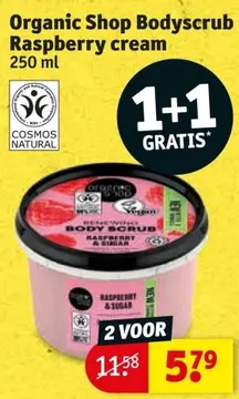 Aanbieding: Organic Shop Bodyscrub Raspberry cream