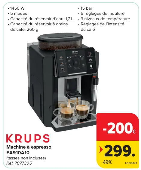 Offre: Machine à espresso EA910A10