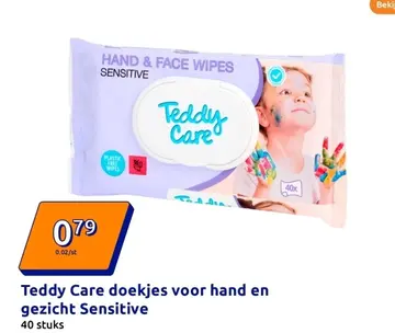 Aanbieding: Teddy Care doekjes voor hand en gezicht