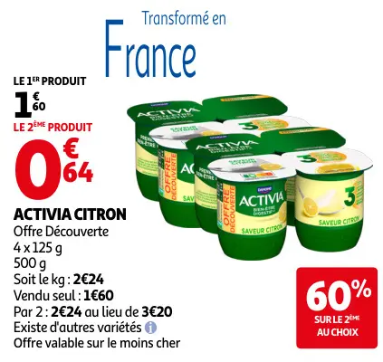 Promotie: Activia citron