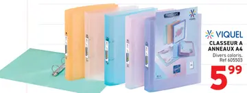 Offre: Classeur a anneaux a4