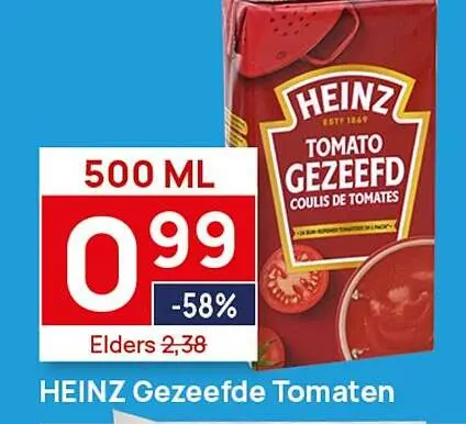 Aanbieding: Tomato Gezeefd