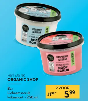 Promotie: Lichaamsscrub kokosnoot