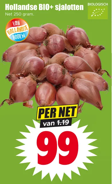 Aanbieding: Hollandse BIO+ sjalotten