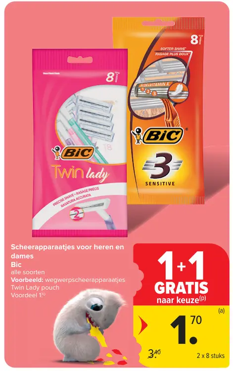 Promotie: Scheerapparaatjes voor heren en dames