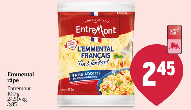 Offre: Emmental râpé