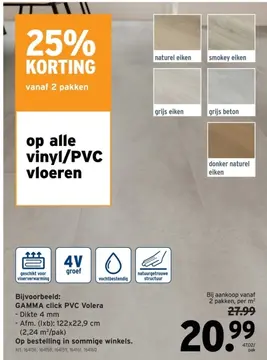 Aanbieding: GAMMA click PVC Volera