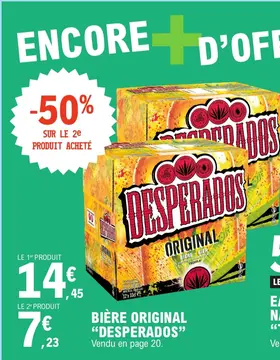 Offre: Bière original "DESPERADOS"