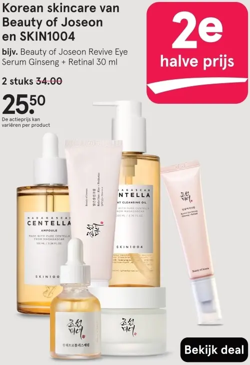 Aanbieding: Korean skincare van Beauty of Joseon en SKIN1004