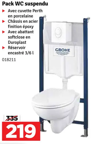 Offre: Pack WC suspendu