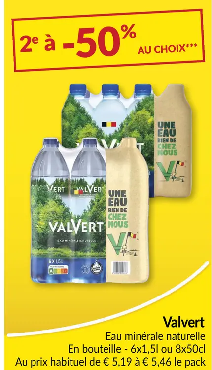 Offre: Eau minérale naturelle