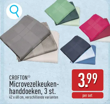 Promotie: Microvezelkeukenhanddoeken