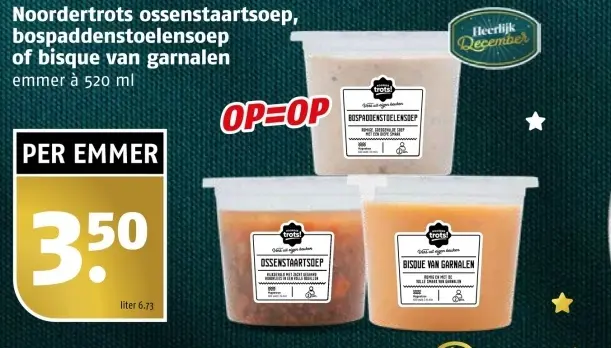 Aanbieding: Noordertrots ossenstaartsoep, bospaddenstoele