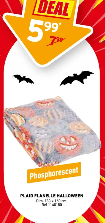 Offre: Plaid flanelle halloween