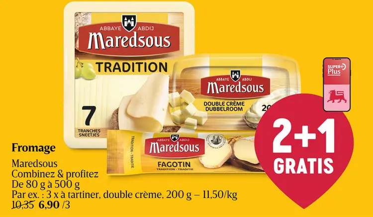 Offre: Fromage Maredsous