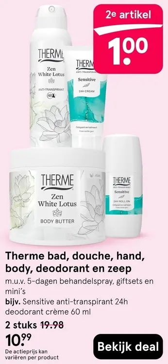 Aanbieding: Bad, douche, hand, body, deodorant en zeep