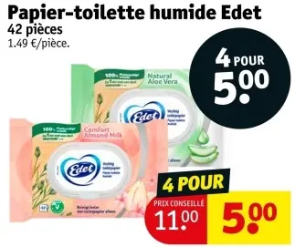 Offre: Papier-toilette humide