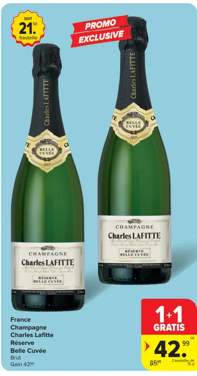 Offre: Champagne Charles Lafitte Réserve Belle Cuvée