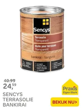 Aanbieding: Sencys Terrasolie Bankirai