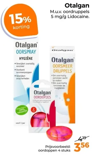 Aanbieding: Otalgan Oordoppen