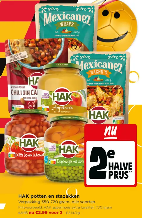 Promotie: HAK potten en stazakken