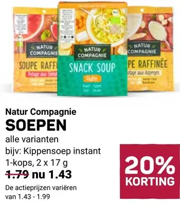 Aanbieding: Natur Compagnie Soepen