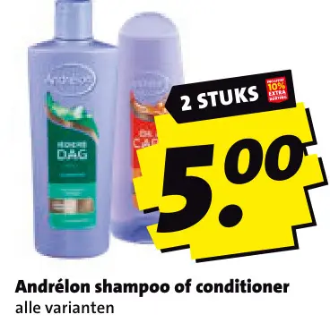 Aanbieding: Andrélon shampoo of conditioner