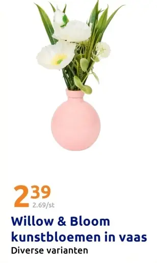 Aanbieding: Kunstbloemen in vaas
