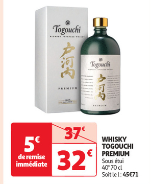 Aanbieding: WHISKY TOGOUCHI PREMIUM