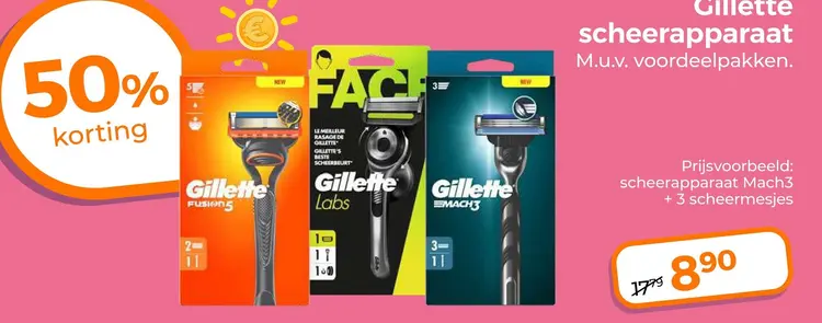 Aanbieding: Gillette scheerapparaat