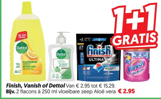 Aanbieding: Finish, Vanish of Dettol
