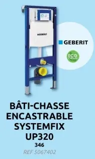 Offre: Bâti-chasse encastrable systemfix up320