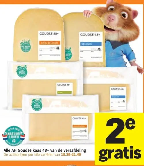 Aanbieding: Goudse kaas 48+