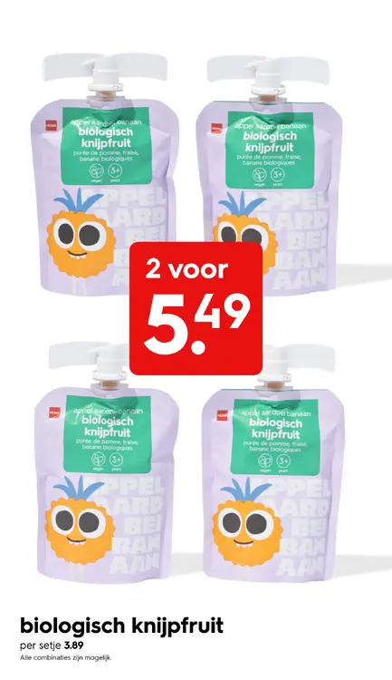 Promotie: Biologisch knijpfruit