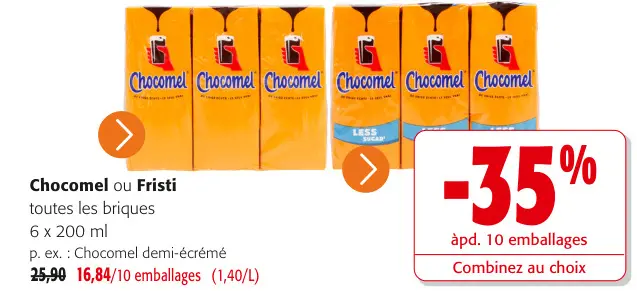Offre: Chocomel ou Fristi