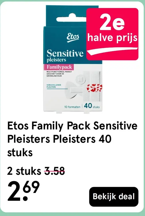 Aanbieding: Family Pack Sensitive Pleisters