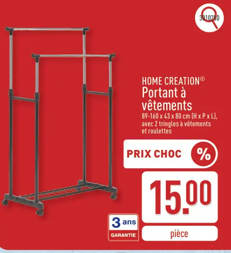 Offre: Portant à vêtements
