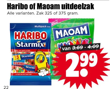 Aanbieding: Haribo of Maoam uitdeelzak