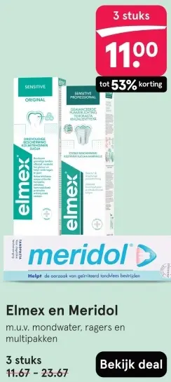 Aanbieding: Elmex en Meridol
