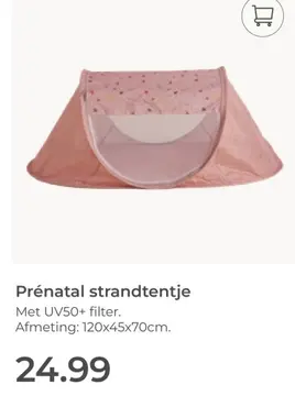Aanbieding: Prénatal strandtentje